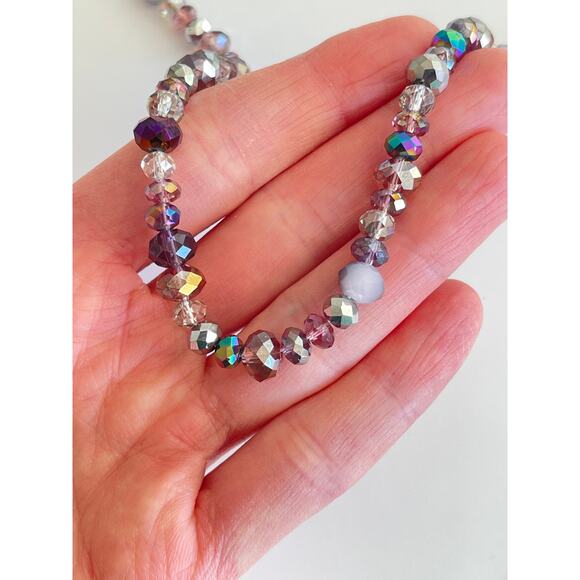 Green Swarovski Beaded Charm Bracelet - Picture 3 of 12